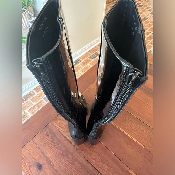 Alexander McQueen Punk Patent Leather Knee High - Picture 11 of 13